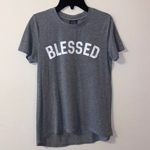 Modern Lux gray “blessed” t-shirt